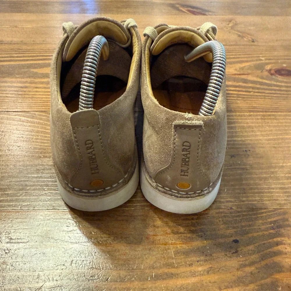 Samuel Hubbard Tan Nubuck ‎ Suede 'Free' Leather Walking Shoes Vibram Sole 7.5